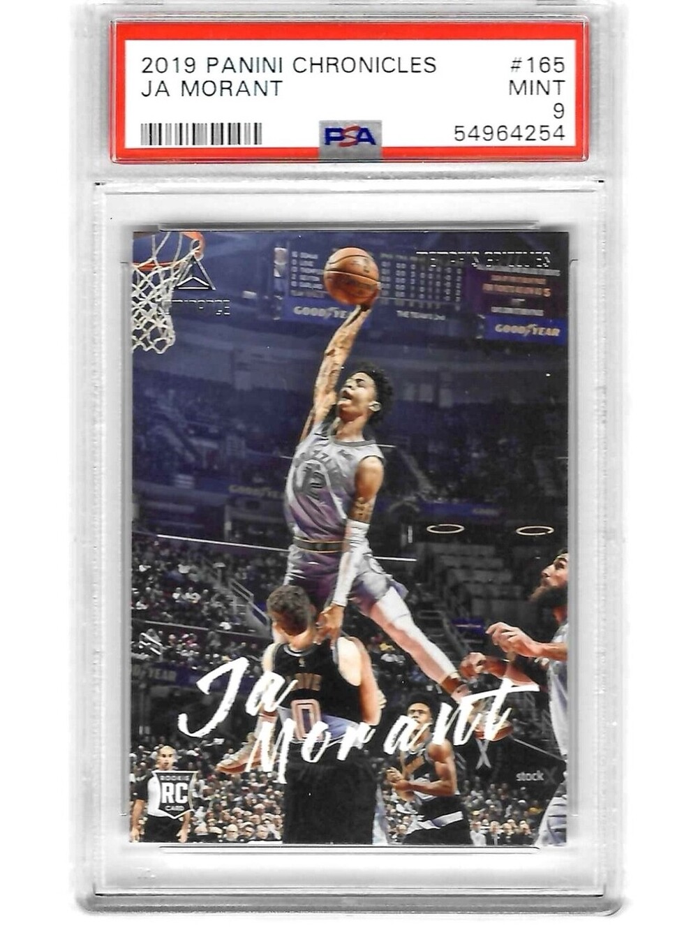 Panini Chronicles Luminance Ja Morant #165 Rookie Memphis Grizzlies PSA 9 Mint